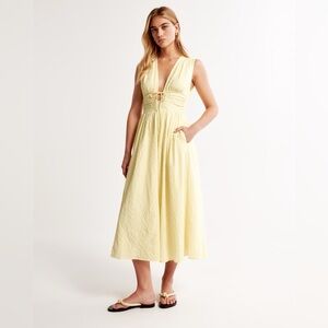 Abercrombie Seersucker Midi Dress